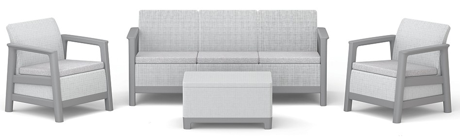 Baštenska Garnitura Scandi Linea III sa Box Stolom – Više boja!