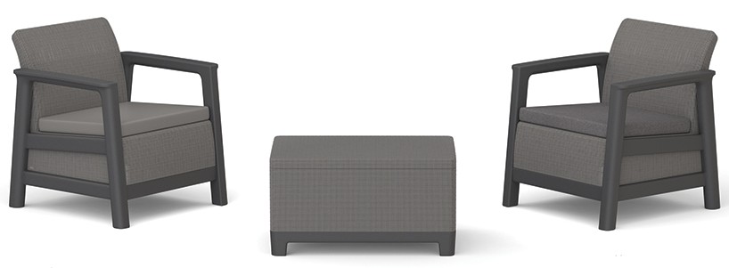 Baštenska garnitura Scandi linea sa box stolom