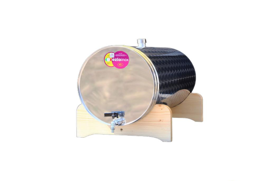 Inox bačva 45 l- horizontalna (za rakiju)- sa slavinom