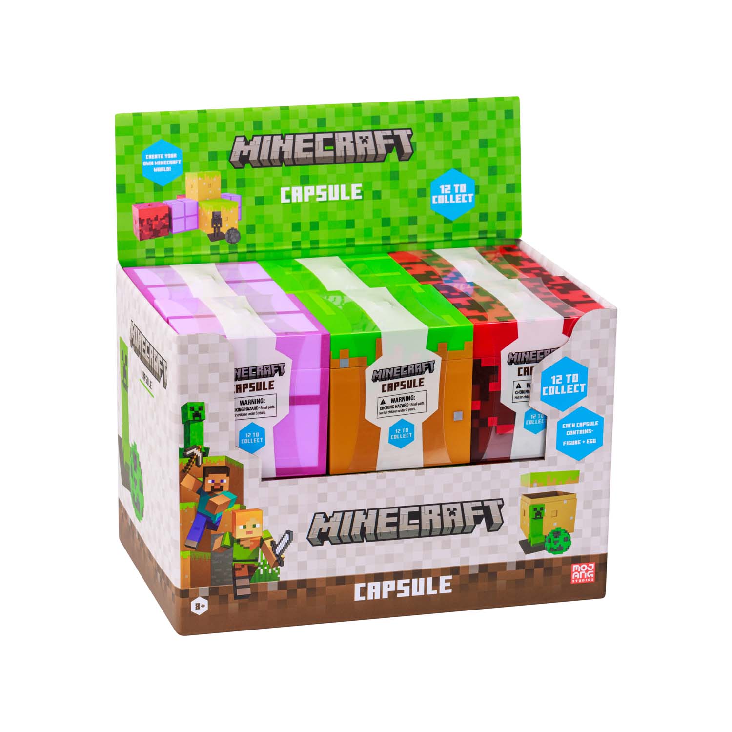 Minecraft kapsula S2 u displeju-12 kom