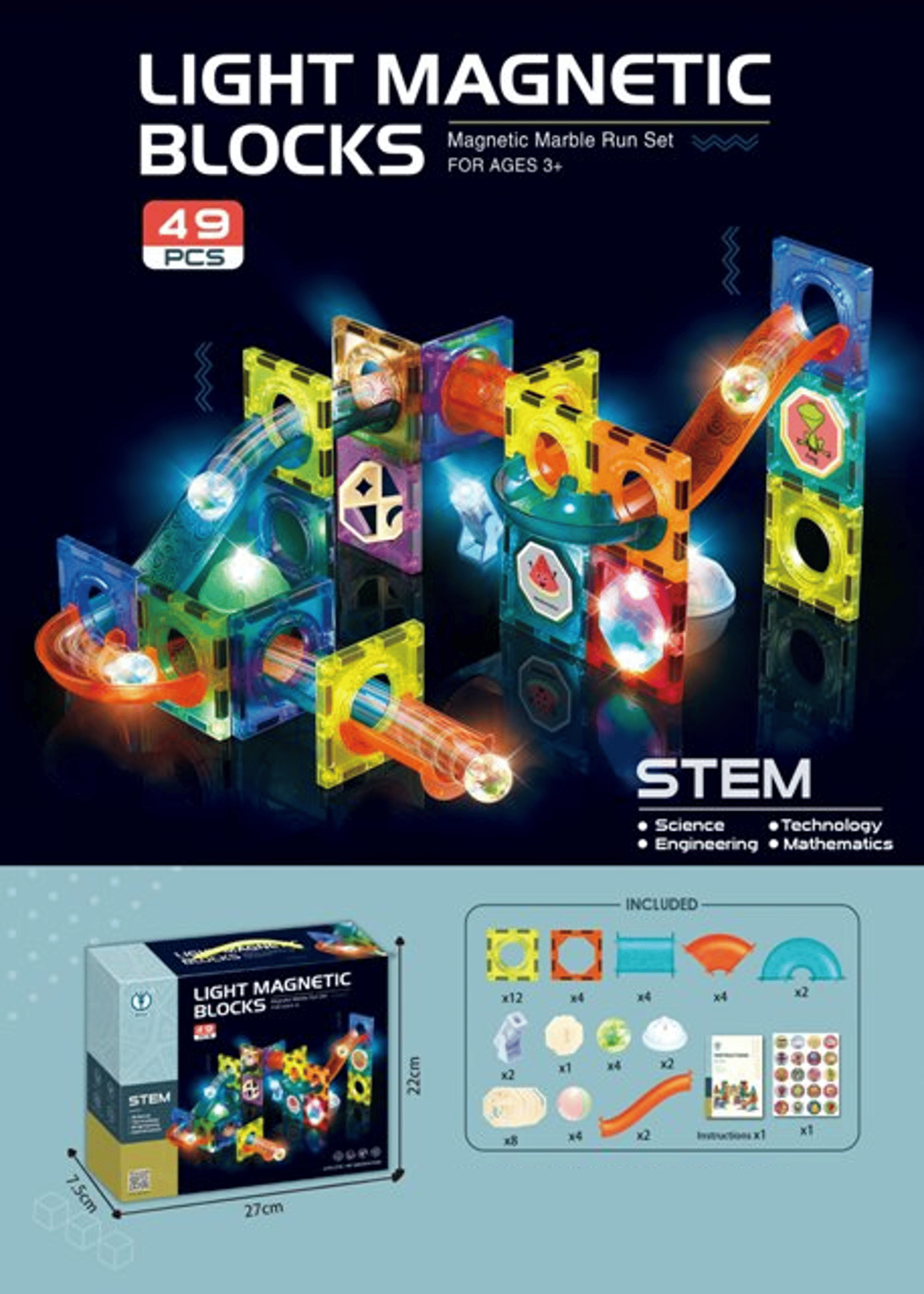 Magične kocke set 49 pcs
