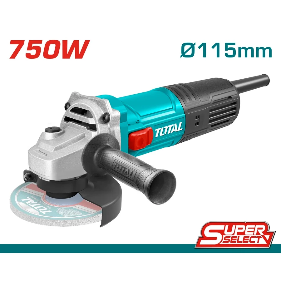 TOTAL Ugaona Brusilica 750 W, 115 mm