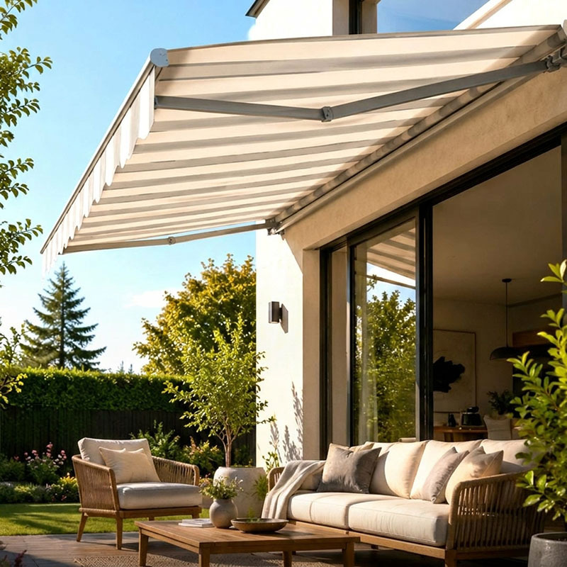 Tenda 395 x 300 sivo/bela
