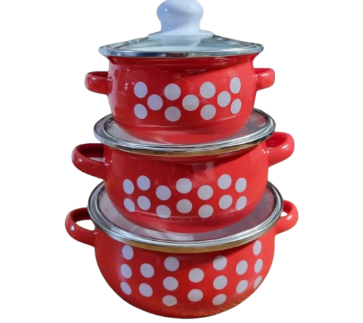 Set emajliranih šerpi KO-123