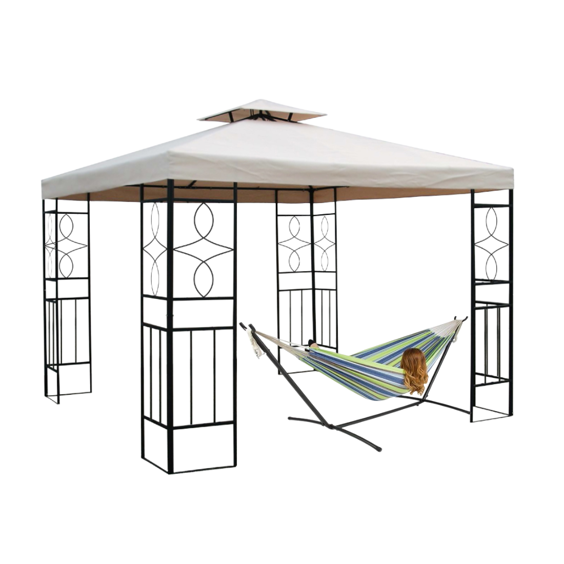 Gazebo tenda Harmony + Ljuljaška sa postoljem 200 x 150 cm - Letnja uživancija!