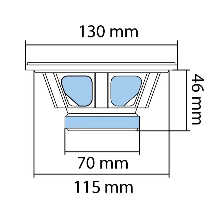 Auto zvučnici SAL DOUBLE cone BK130 130mm 5