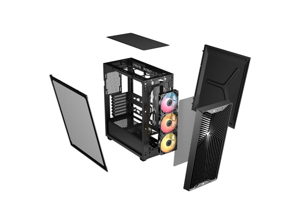 Kucište CORSAIR 3200D RS ARGB Mid-Tower/ATX/Mini-Itx/MicroATX/3xRS120/bez napajanja/crna