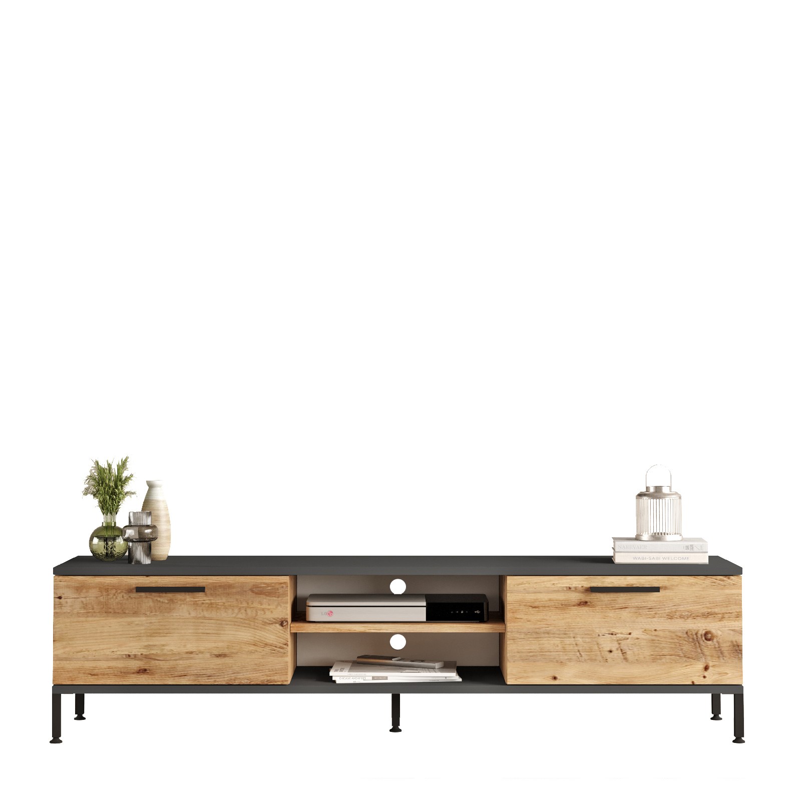 TV regal Rl1-Aa Atlantik bor, Antracit