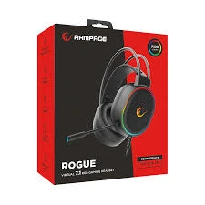 Slušalice žične gaming Rampage ROGUE RGB crne 36162