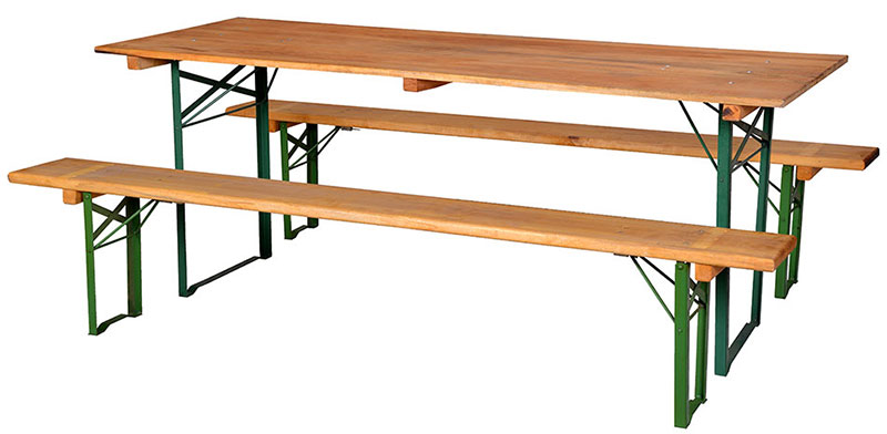 Baštenski set, STOUT sto i 2 klupe – 220 x 80 cm