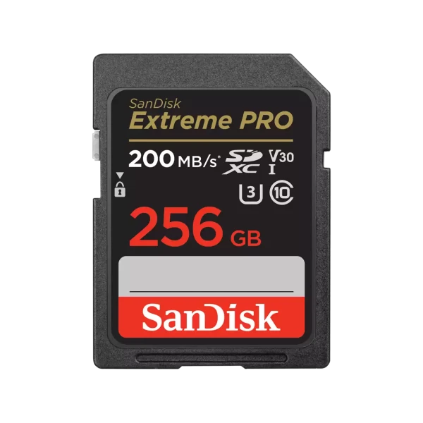 SanDisk SDXC 256GB Extreme Pro 200MB/s V30 UHS-I Class10 U3 V30