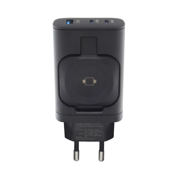 RealPower PC-43 Watch 43W Charger, 2xUSB Type-C, 1xUSB-A