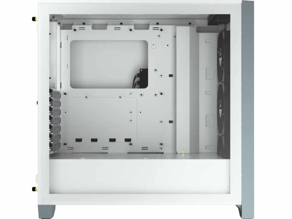Kucište CORSAIR iCUE 4000X Mid-Tower/ATX/kaljeno staklo/bez napajanja/RGB/bela