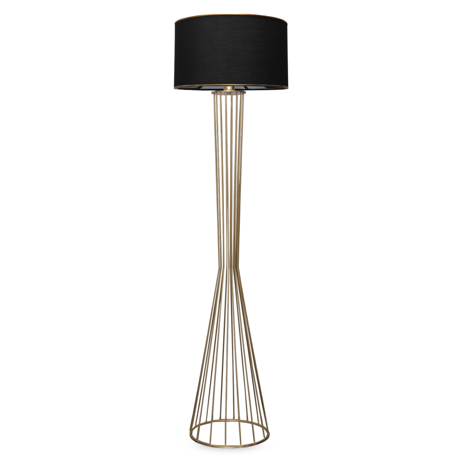 Podna lampa AYD-3078 Crna, Zlatna