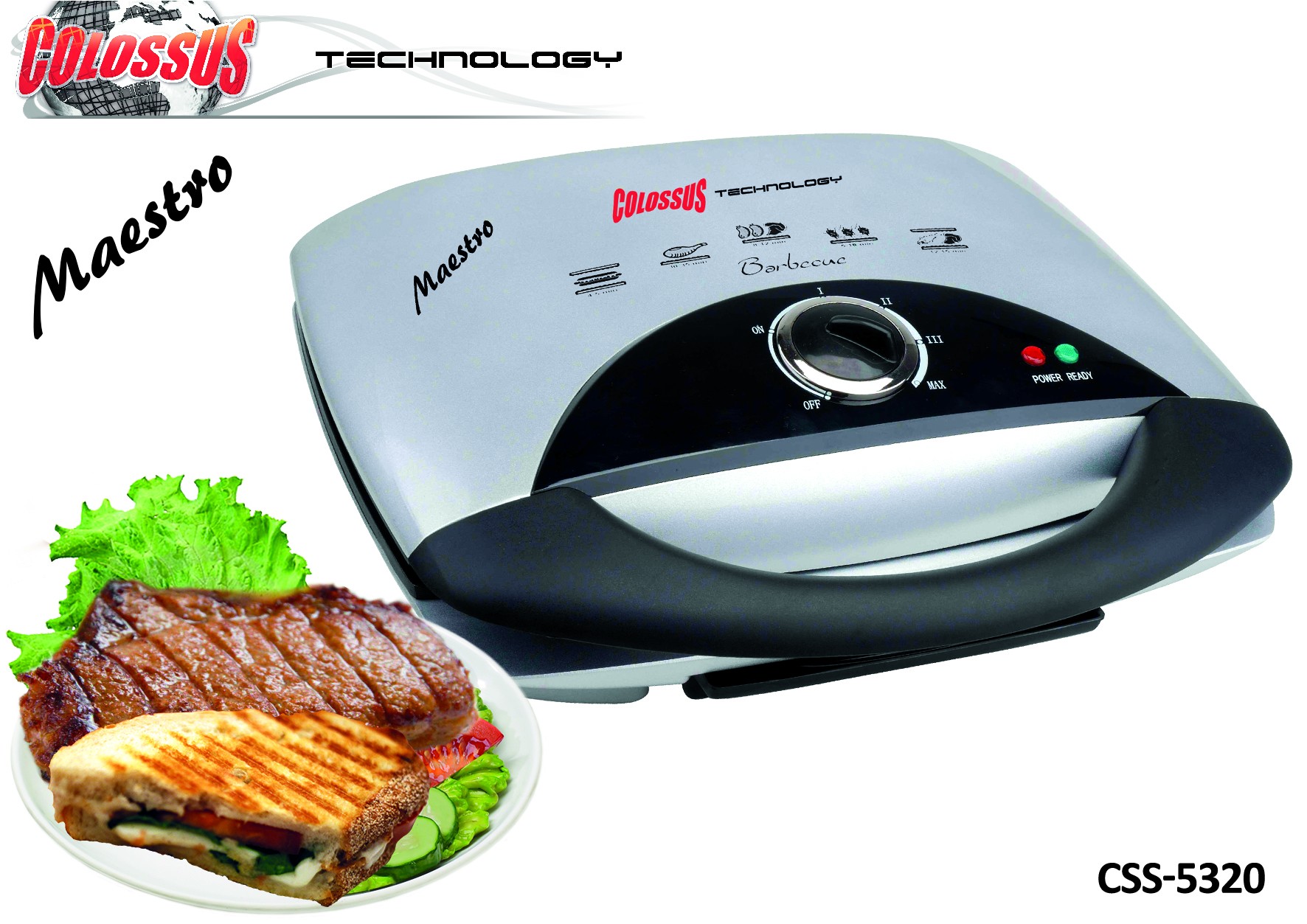 Colossus Električni grill toster CSS-5320