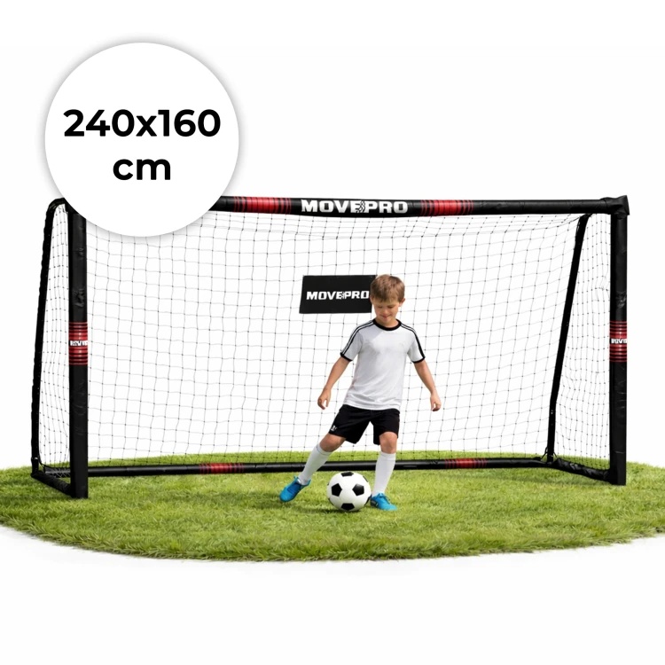 Fudbalski gol sa mrežom 240 × 160 × 85 cm – MOVEPRO