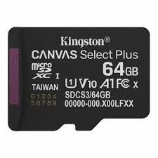 MEM SD MICRO 64GB Kingston Canvas Select Plus SDCS3/64GBSP