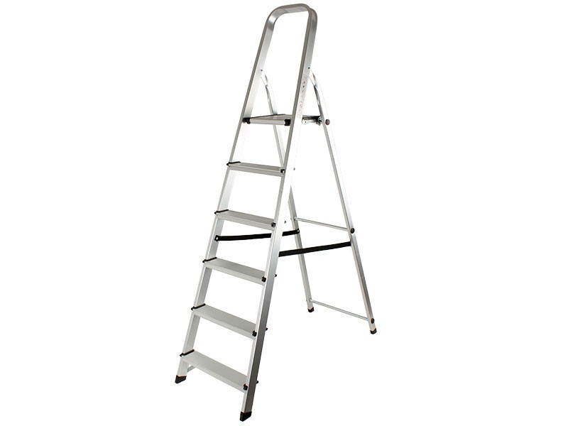 WOMAX Aluminijumske merdevine 5+1