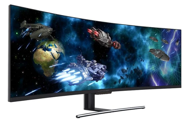 Monitor 49" LC-Power LC-M49-DFHD-144-C-Q QLED VA 3840x1080/144Hz/6ms/2xHDMI/2xDP