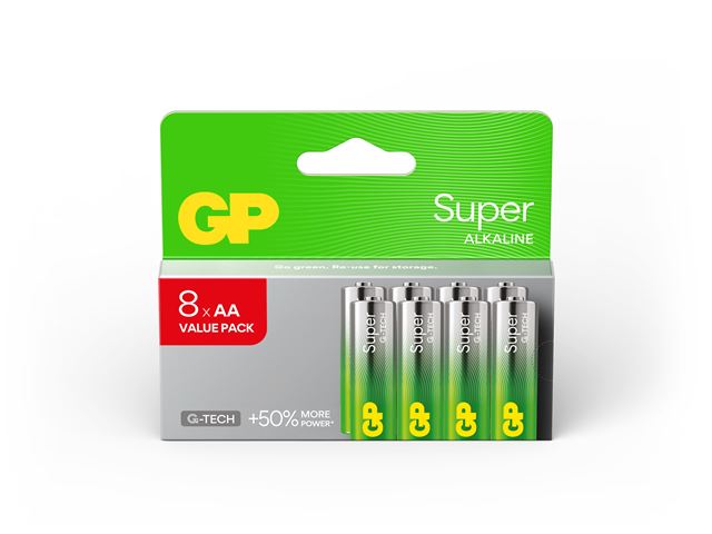 GP baterije LR6-SBV8 AA Super Alkaline