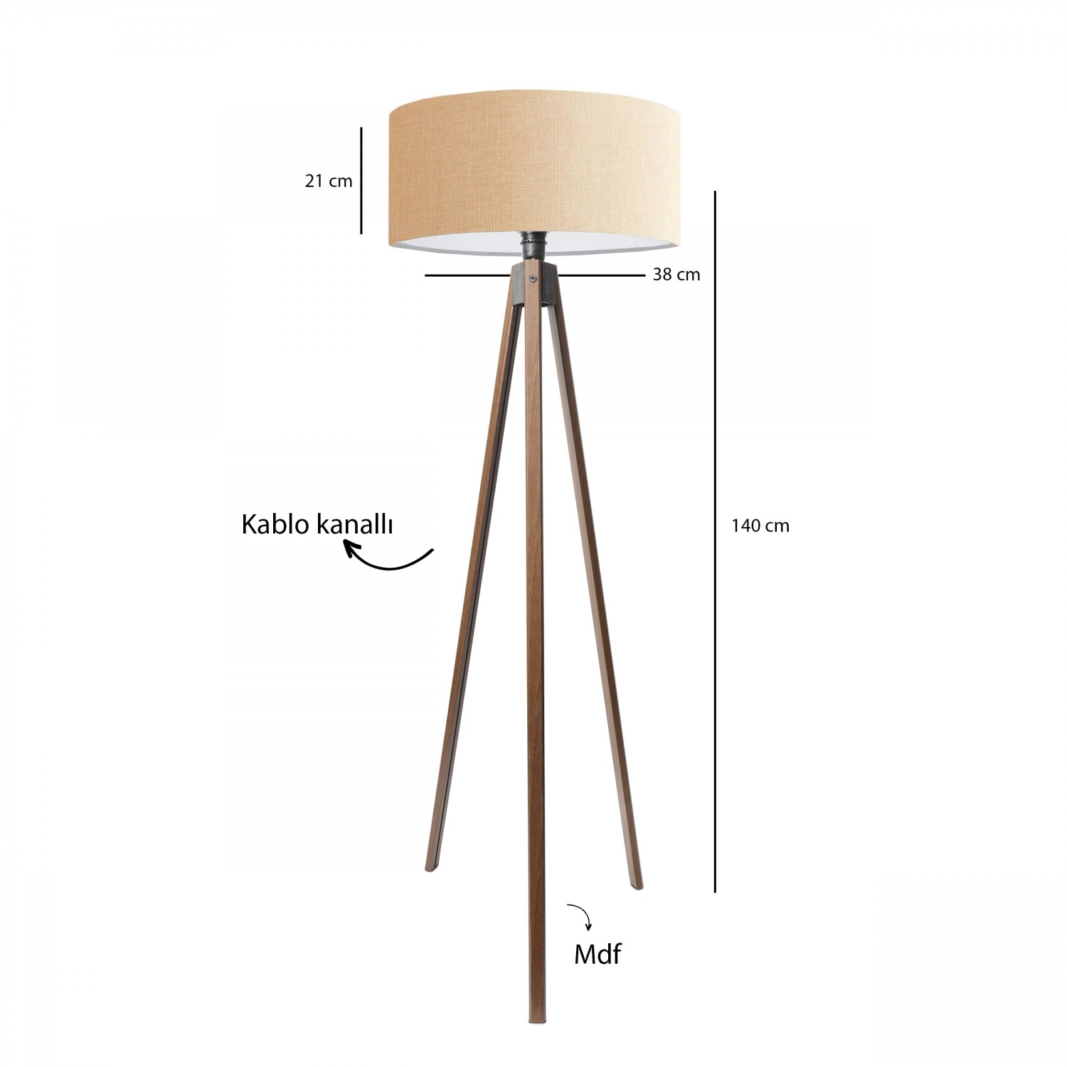 Podna lampa AYD-3686 Bež