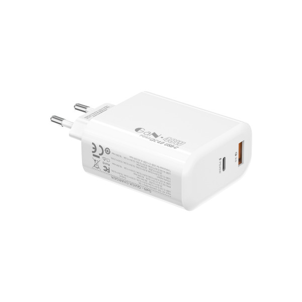 Strujni adapter S-link SL-EC68 45W PD30W/QC 18W USB-A/USB-C Brzo punjenje