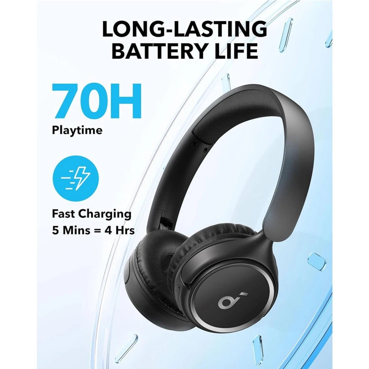 Anker Soundcore slušalice H30i + kabl type-A na type-C + AUX kabl crna