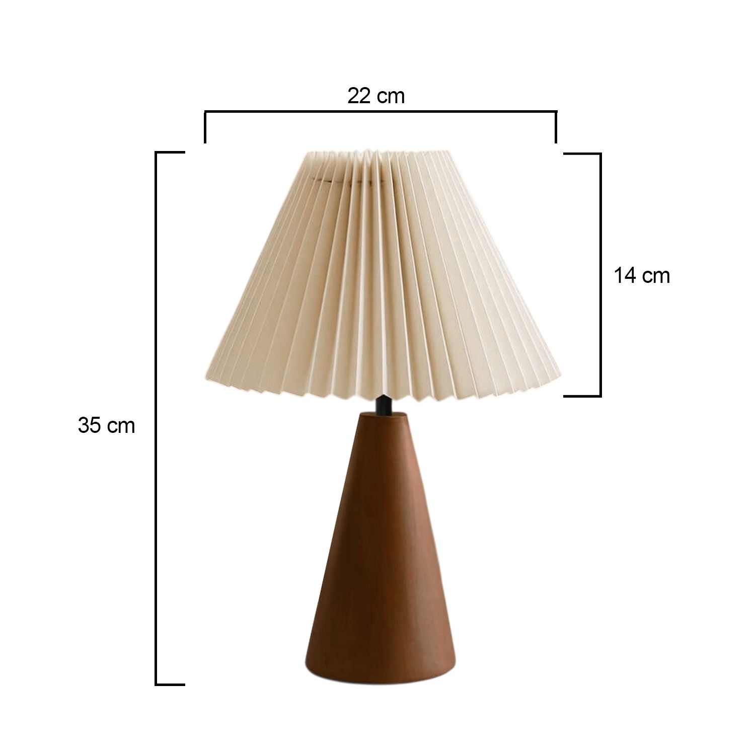 Stona lampa 242091 Krem, Orah