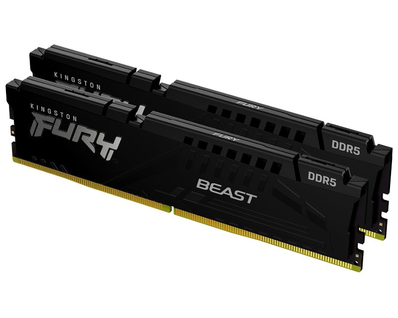 DIMM DDR5 64GB (2x32GB kit) 6400MT/s KF564C32BBK2-64 FURY Beast Black XMP