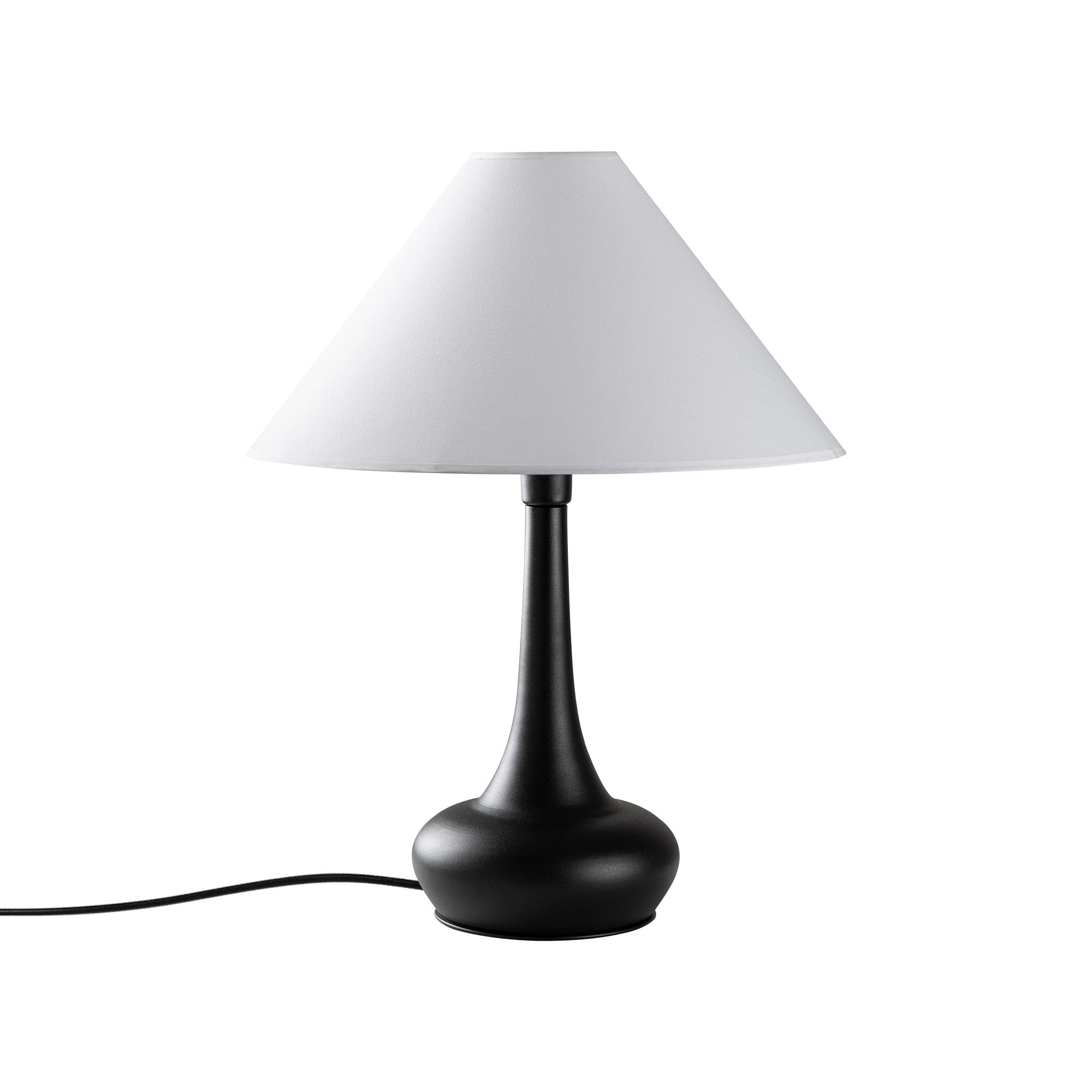 Stona lampa Luna - 15254 Bela, Crna