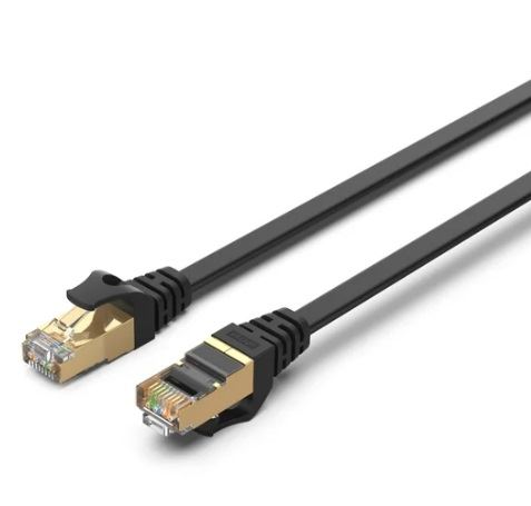 Innoptical Flat Network Cat 7 32 AWG SSTP Black 3m, Patch c.