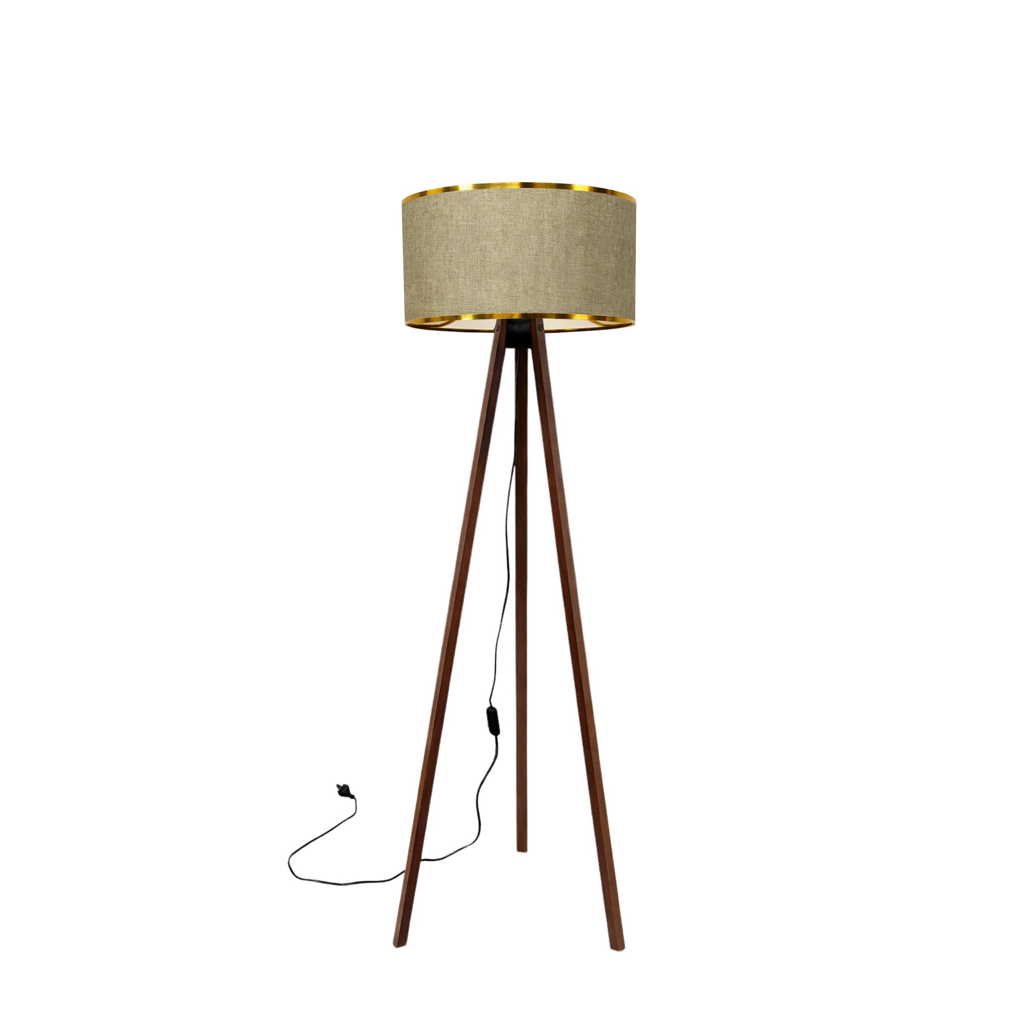 Podna lampa AYD-2957 Bež, Zlatna