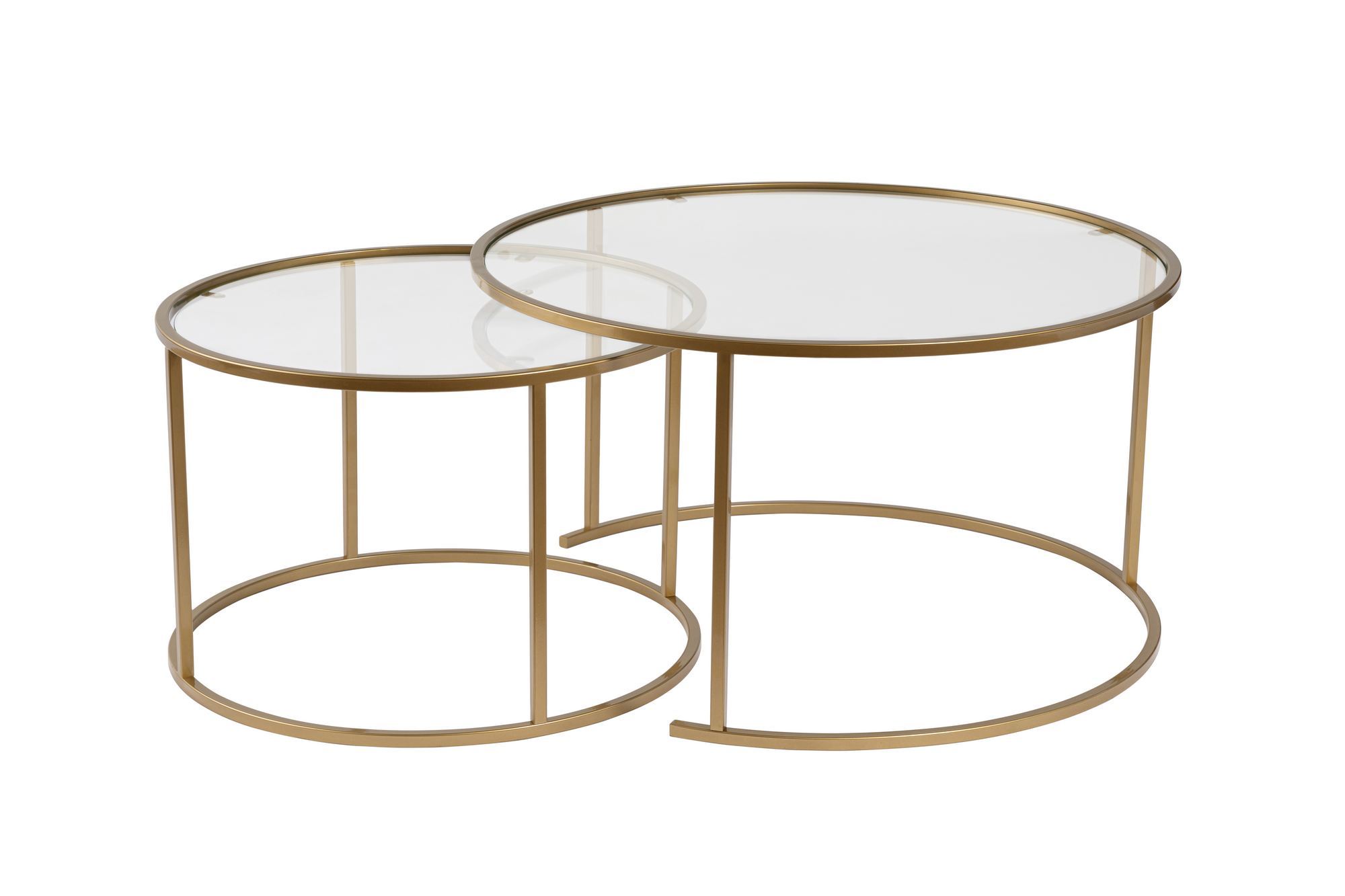 Set klub stolova Aurum - 80, 60 - Zlatna, Providna