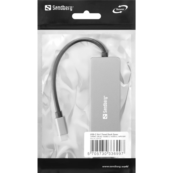 USB adapter Sandberg 336-99 100W USB-C 5 u 1