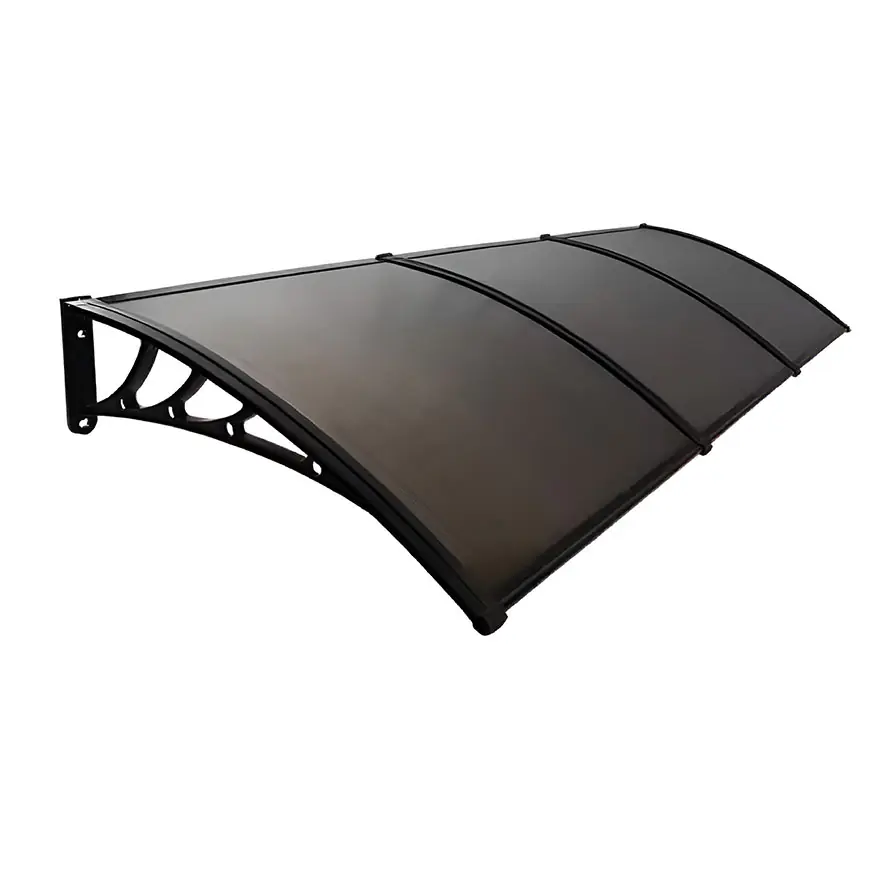 Nadstrešnica Aluminijumska 300x120cm Crna Bronza 5mm