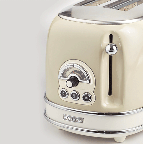 Ariete VINTAGE, Toster, bež (155), za 2 parčeta, 810W