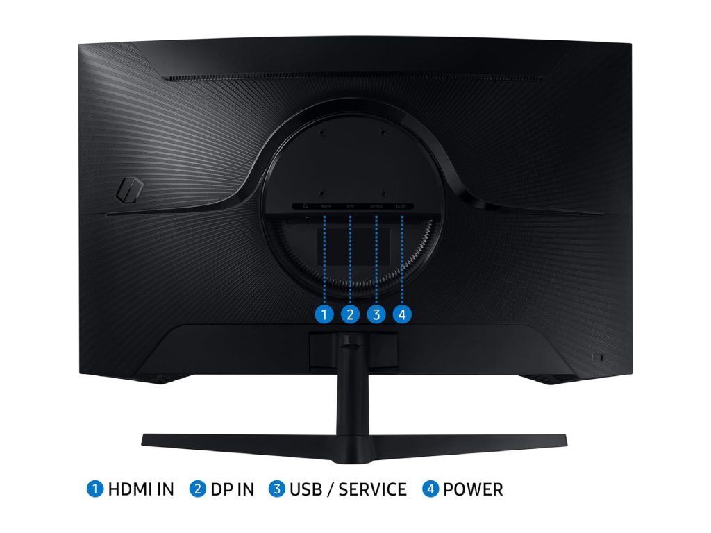 Monitor SAMSUNG LS32CG552EUXEN 32"/VA,zakrivljen/2560x1440/165Hz/1ms MPRT/HDMI,DP/freesync/VESA/crna