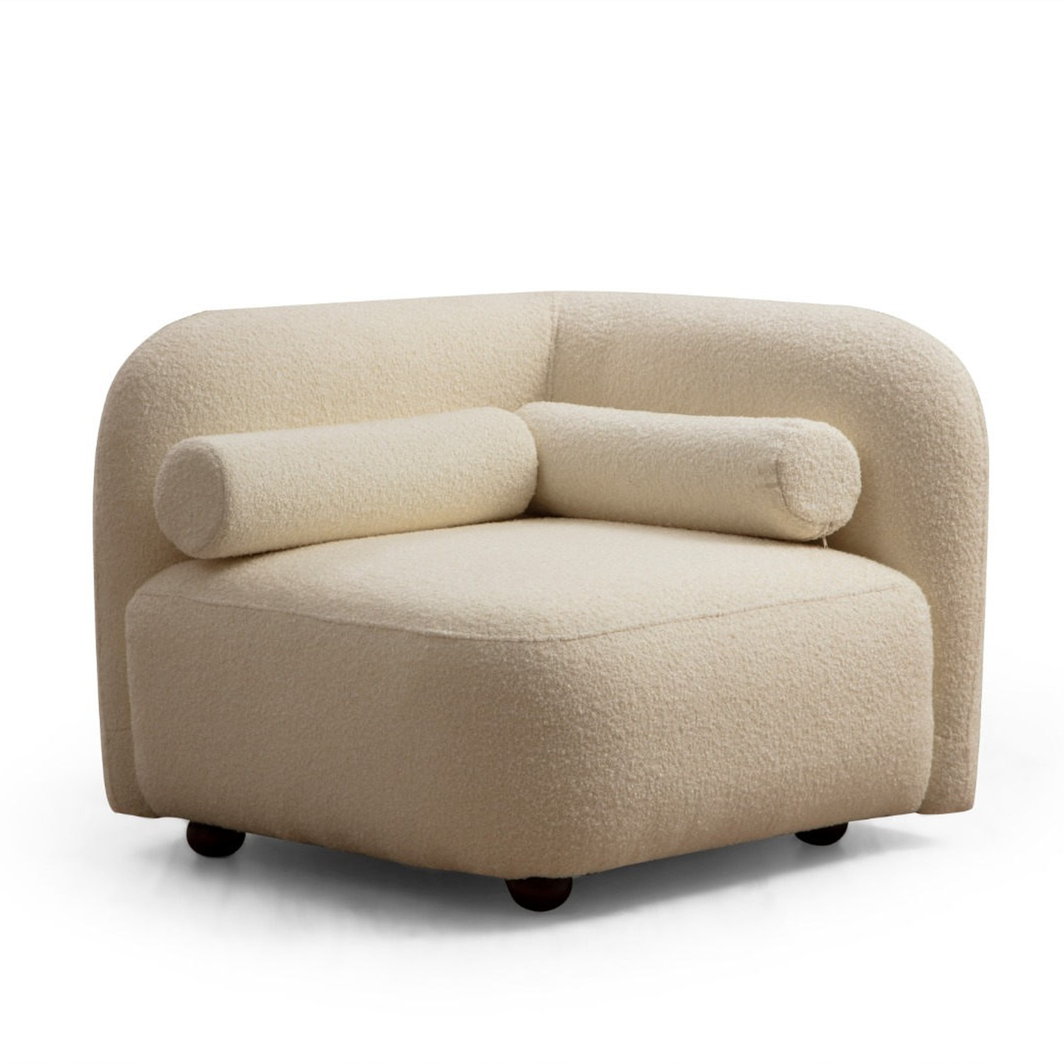 Fotelja Victoria Cream Bouclette Krem