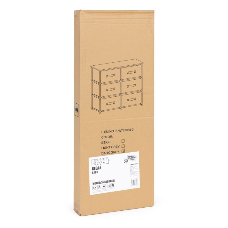 Police za odlaganje sa tekstilnim korpama, MODERNHOME