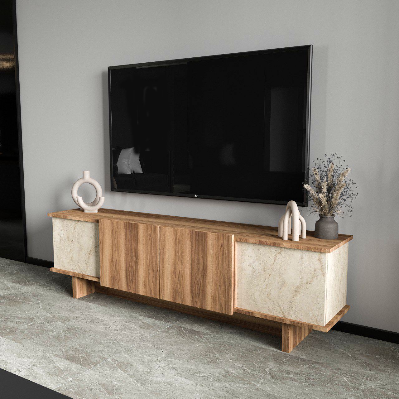 TV komoda Diana - Travertin, Orah
