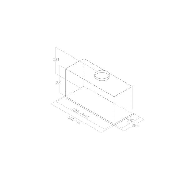 Ugradni aspirator FOLD GR/A/52