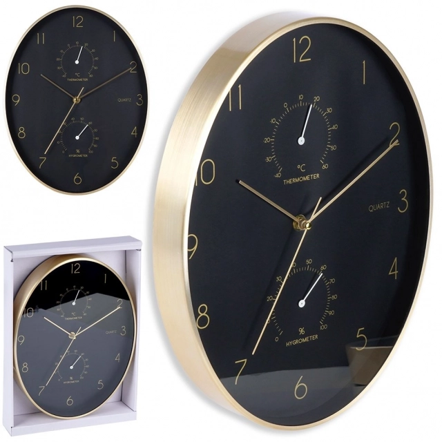 Vilde 569934 - Zidni sat sa termometrom 27cmx34,5cm