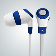 READY2MUSIC Headset In Ear Roxy, blue/white