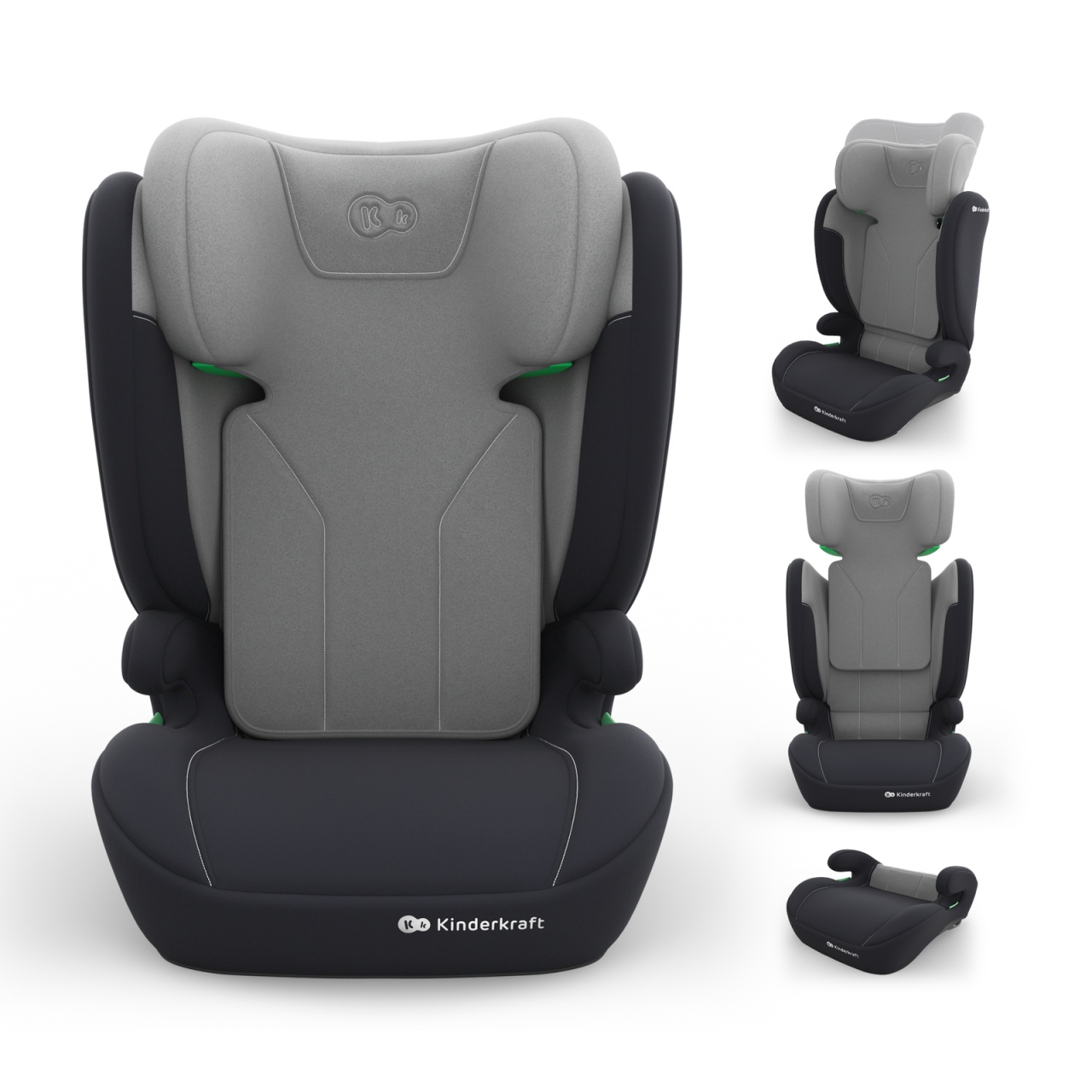 KINDERKRAFT AUTOSEDISTE I-SPARK 2 PLUS I SIZE GREY