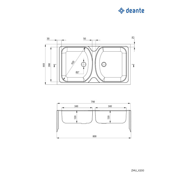 Deante sudopera Techno 79/IXD/2