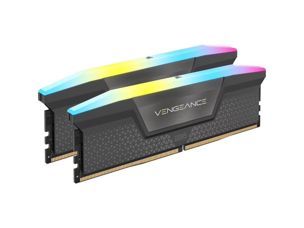 Memorija CORSAIR VENGEANCE RGB 32GB(2x16GB)/DIMM/DDR5/6000MHz/CL38-48-48-96/1.35V/EXPO & XMP