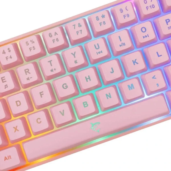 Tastatura White Shark GK 2201 Ronin US pink