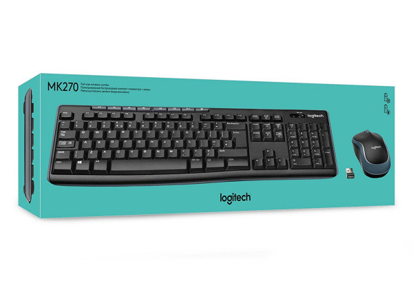 Tastatura + Miš Logitech MK270 Wireless Desktop US 920-004509