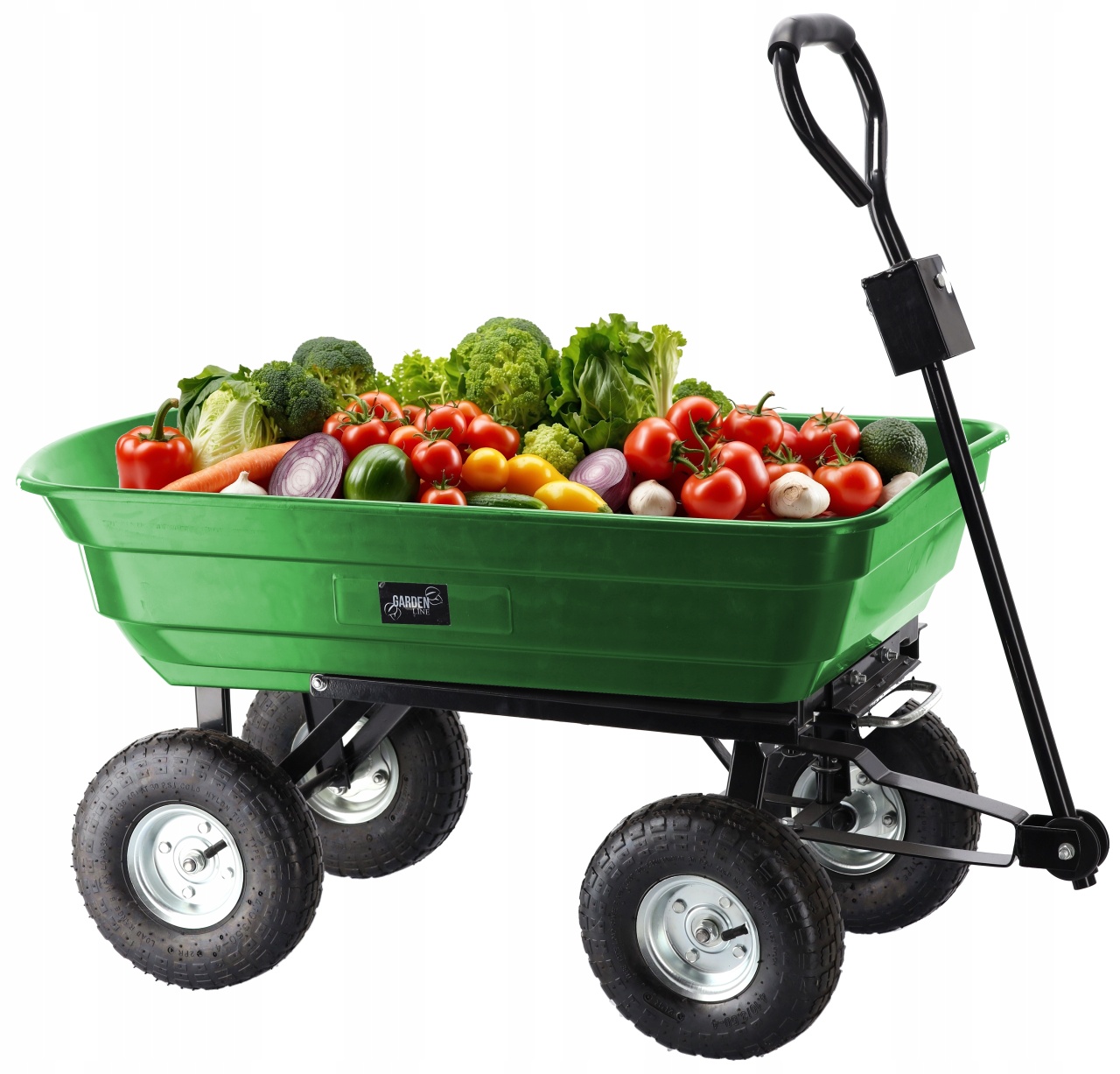 Baštenska transportna kolica Garden Line, 300kg, Green, 75 L