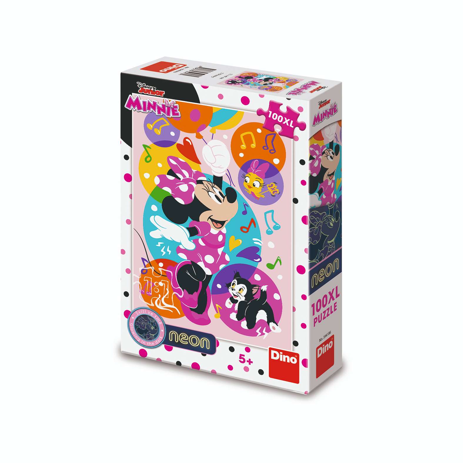 DINO SVET MINI- PUZZLE SET NEON XL 100 KOM